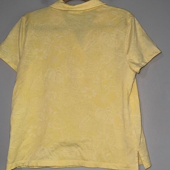 Caribbean Joe Yellow Fitted Polo Button Down Shirt - Picture 12 of 13